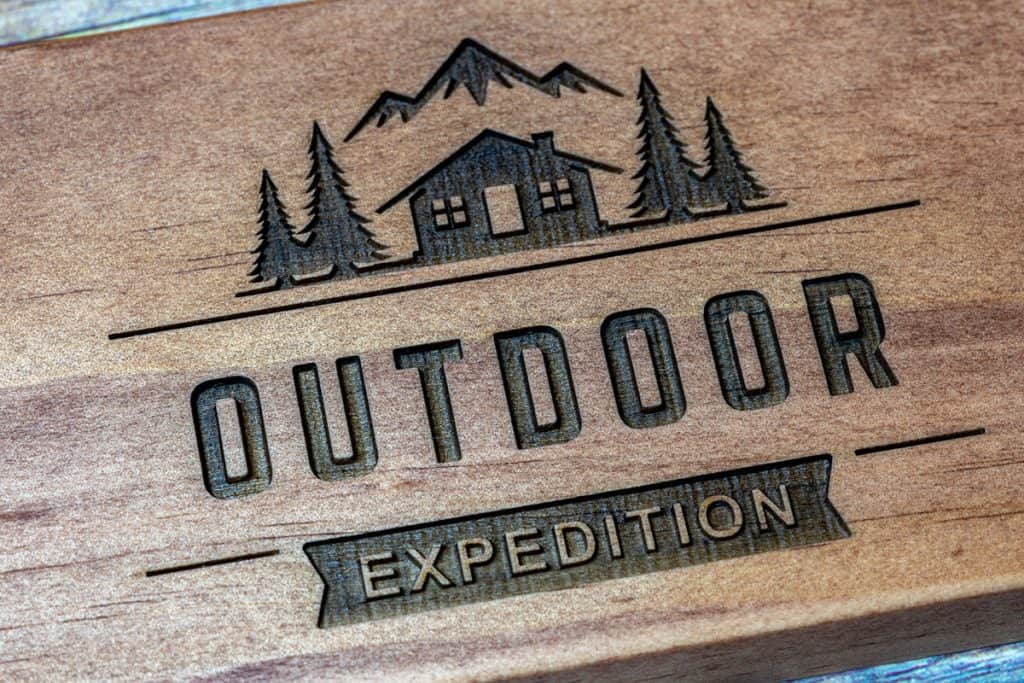 Engraving finished with natural oils only