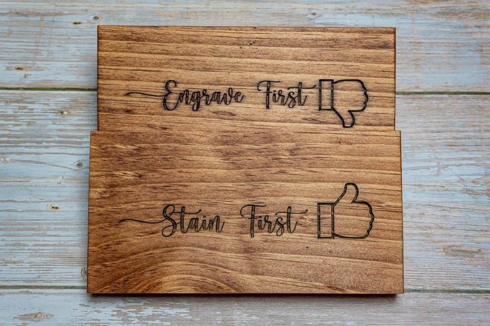 Should You Stain Before or After Laser Engraving? Home DIY Fun
